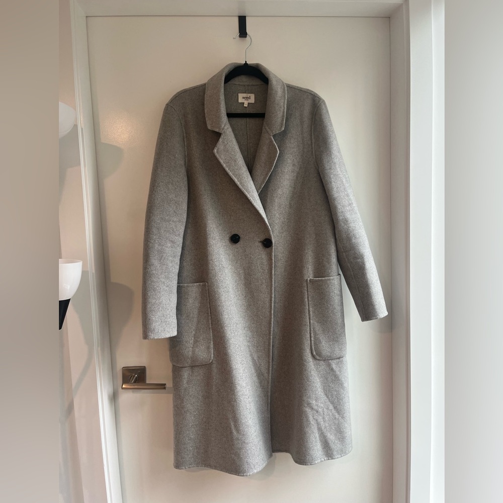 Seed Heritage Gray Wool Coat